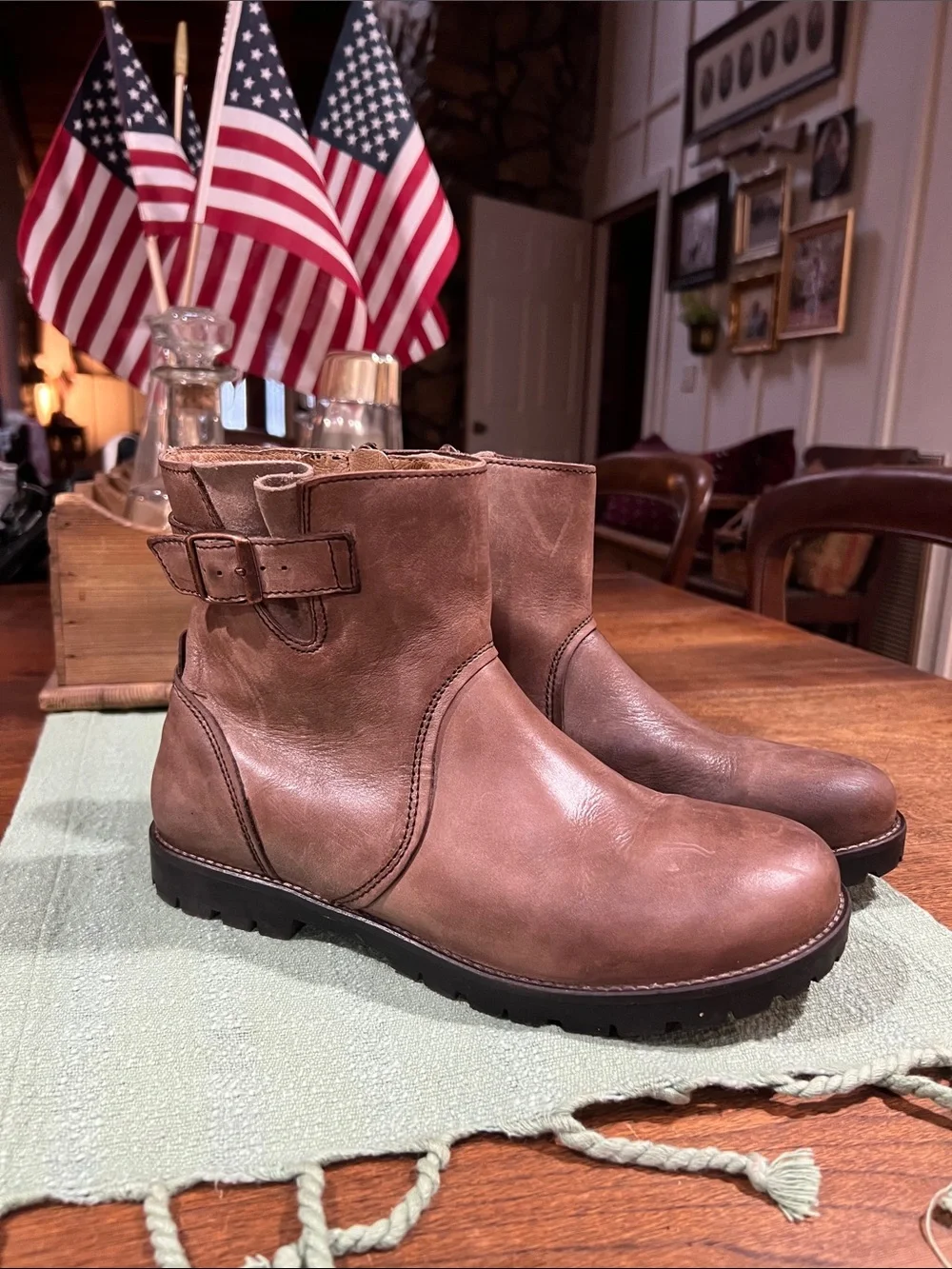 Birkenstock Stowe Leather Ankle Boots
